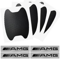 Automobilio durų lipdukas Anglies pluošto įbrėžimų apsauga Automobilio rankenos apsauginė plėvelė Mercedes Benz AMG GLE GLS GLC CLA GLB ML C500 C200 C300 W204 W206 W212 W203 juoda