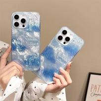 Blue Starry Sky Gradient Case for iPhone 17/16 Pro Max and 15/14 Glacier iPhone XS white