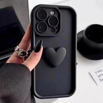For OPPO Reno 13F 13 12F 12 FS 11F 11 10 9 Pro 8T 8Z 8 Pro Plus Lite 4G 5G Phone Case Luxury Cute 3D Love Heart Silicone Cover Reno 13 juoda