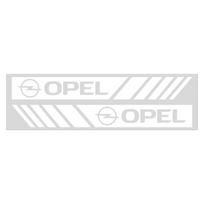 2 vnt. Automobilio juostelių lipdukai Galinio vaizdo veidrodėlio atspindiniai vinilo lipdukai Dekoracija Opel Adam Ampera Corsa Insignia Karl Rocks-e Astra New Energy balta