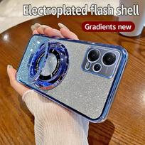 Glitter Ring Holder Phone Case For Oppo A3 A5 A5X Reno 14 13 FS 12 11 10 Pro 9 8 7 6 5 Lite 4Z 5Z 6Z 7Z 8Z 14F 13F 12F 11F Cover Oppo Reno14