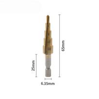 4-12mm 4-20mm 4-32mm HSS kūginis grąžtų rinkinys Pakopinis grąžtų rinkinys Type1
