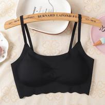 Seamless Ice Silk Bra M-2XL L (50-60kg) beige
