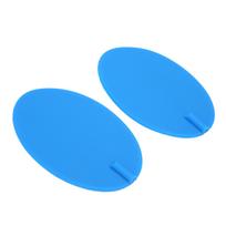2 vnt. Fizioterapijos silikoniniai elektrodų padėkliukai Mėlynas ovalus kūno elektrodų pleistras 95x160mm blue