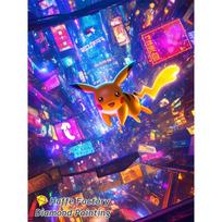 Fantazijos Miško Pokemonai Pasidaryk Pats 5D Pilnas Deimantinis Tapyba Charmander Bulbasaur Eevee Jigglypuff Menas Mozaika Kryželiu Siuvinėjimas Kambario Dekoras Round 20x30cm