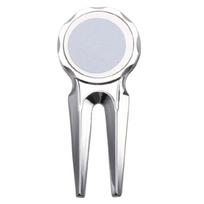 Mini Golf Divot Tool, Zinc Alloy Multi-functional Golf Divot Repair Pitch Fork 1