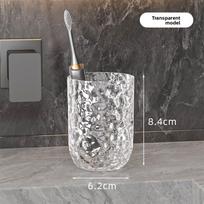 Buitinis ledyno rašto burnos skalavimo puodelis, studentų bendrabučio dantų šepetėlio puodelis, skaidrus burnos skalavimo puodelis 401-500ml skaidri