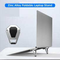 Portable   Type Laptop Stand Foldable Zinc Alloy Laptop Bracket Small Size Strong Bring Efficient Ht Dissipation