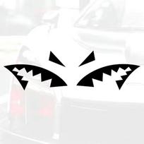 Automobilio antenos burnos stiliaus lipdukai Madingi atspindintys viniliniai lipdukai Fin antenos dekoravimo lipdukas Priedai Įrankiai one size juoda