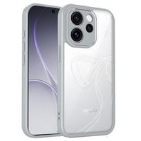 Skaidrus silikoninis dėklas, skirtas Oppo Reno 15 Reno15 Pro F FS mini Max 15F 15C 15FS Reno15F, su PC galine dalimi ir TPU buferiu, telefono dėklai, dangtelis OPPO Reno15 F 5G juoda