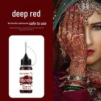 Stylish Plant-Based Colored Henna Juice Tattoo Cream - Waterproof & Long-lasting