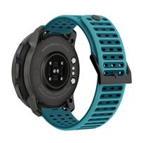 22 mm silikoninė apyrankė Suunto 5 9 Peak Pro/RACE S/Run/Ocean 1 laikrodžiams:1 Oficialus laikrodžio dirželis Suunto Vertical 2 Juosta Apyrankė 22mm ežero mėlyna spalva