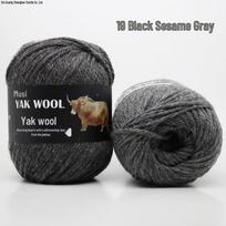 Yak Wool 3-Ply Hand-Knitted Medium-Thick Yarn for Sweaters, Coats, Scarves, and Hats (DIY). standard