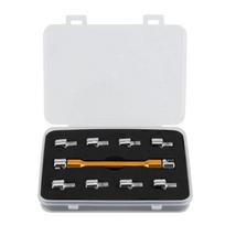 Professional Motorcycle Spoke Wrench Set for Adjusting Spokes from 5.0mm to 6.8mm Metal Construction with Storage Case auksas