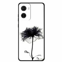 Phone Case For Motorola G06 Case Flowers Black TPU Soft Silicone Funda Para For Motorola G06 Power E15 G05 Back Cover Case Coque Moto G06