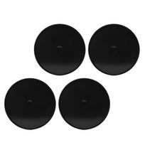 4PCS Wheel Center Cap Waterproofing Multifunctional 68.5mm OD 64mm ID Stylish Automotive Central Hub Cap Black Black