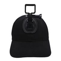 Baseball Cap with Action Camera Mount Bracket Fit for Pocket 3 Sport Camera Hat Lightweight Wide Compatibility Black Black