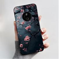 Nokia 110 4G 2024/HMD 110 4G/Nokia 125 4G 2024 dėklas Prabangus madingas drugeliai gėlės tapytas juodas minkštas TPU silikoninis dėklas Nokia 125 4G 2024