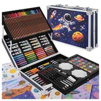 Maaleo piešimo ir tapybos rinkinys lagamine, astronautas, 145 dalių