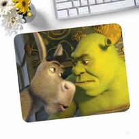 Mielas Juokingas S-Shrek Pelės Padas Mažas Užrakinti Kraštai Pelės Padas Žaidėjams Kompiuterio Stalo Padas Stačiakampis Neslystantis Guminis 200x250x2mm
