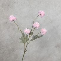 Multi-color Artificial Pom-Pom Chrysanthemum Flowers, Fake Silk Ball Flowers for Home & Wedding Vase Decor šviesiai rausvos spalvos