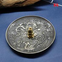 Dragon And Phoenix Bronze Incense Tray Twelve Zodiac Antique Thread Incense Holder Coil Incense Burner Indoor Sandalwood Stove 4