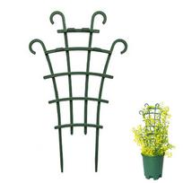 Climbing Flower Support Frame Mini Garden Growing Plant Vegetables Flowers Support Plant Pot Frame Garden Decorative Plant Cages gray