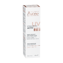 AVENE EAU THERMALE, HYALURON ACTIVE UV, veido fluidas brandžiai odai, SPF50, 40 ml