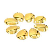 50Pcs Spinner Blades Bright Color Easy Spin Smooth Finish Wide Applications Anti-rust Fishing Attractor Compact Fishing Spoon Spinner Blades Fishing L auksinė