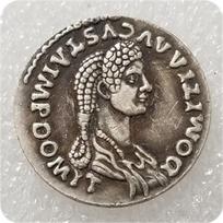 Antique Craftsmanship Roman Coin Replica: Silver-Plated Brass Round Silver Dollar. 107610133