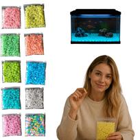 Decorative Luminous Pebbles for Garden Pathway Aquarium Landscaping Outdoor Indoor Use Glow in the Dark Stones Pack One Size geltona