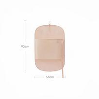 10-1Pcs Foldable Clothes Compression Storage Board,Hanging Garment Organizer Bag with Buckle,Dust Cover for  Dress Wardrobe Storage 1pc rožinė