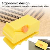 Portable Cardboard Cutter Tool Handheld Cardboard Strip Cutter Cat Scratcher Cutter  Cat Lovers geltona