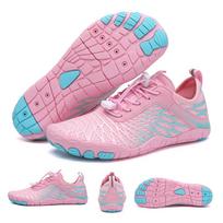 Summer Aqua Shoes Outdoor Beach Sandals Upstream Water Shoes Women Men Upstream Light Seaside River Sea Diving Water Sneakers 36 rožinė