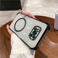 Case for Xiaomi POCO X3 Pro,X3 NFC Clear Magnetic Casing Electroplated Lens Frame Phone Cover POCO X3 Pro juoda