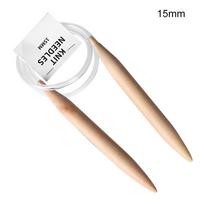 Madingi siūlai Apskritas bambukinis siuvimo įrankis Mezgimo nėrimo vąšeliai Pintas žiedinis virbalas 15mm