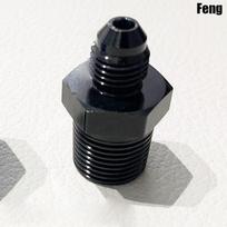 Universal AN4 AN6 AN8 AN10 Flare Male to NPT Thread Straight Fuel Oil Air Hose Fitting Pipe Adapter Car Auto Accessories Blue BlackAN4-1-8NPT