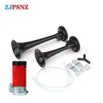 12V 24V Super Louder Dual Tone Air Horn Set Trumpet With Compressor Speaker For Motorcycle Car Boat Truck 135dB Powerful Durable 12V