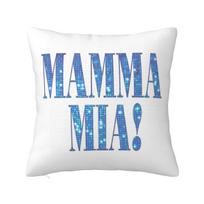 Mamma Mia disco Square Pillowcase Pillow Cover Polyester Cushion Decor Comfort Throw Pillow for Home Car 30x30 cm 12x12 in