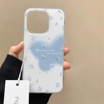 ins floral smudge butterfly suitable for Apple iPhone16/17 mobile phone case Air14 personality 13IMD15 IPhone17ProMax