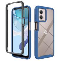 Starry Sky Armor Case for Motorola G67/G77/G06/G56/G15/G35/G55/G54 G56 karališkos mėlynos spalvos
