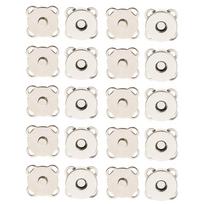 10 rinkinių Įsiūti magnetinio maišelio segtukai rankdarbių drabužių krepšiui, pasidaryk pats, 18 mm bronza 14mm balta