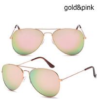 Unisex Polarized UV400 Akiniai nuo saulės UV Vyrai Moteriški Akinių rėmeliai Akiniai Ultravioletiniai akiniai rožinė/auksas