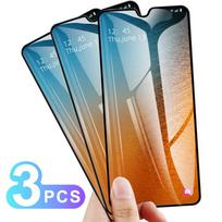 3 vnt. pilnai dengianti ekrano apsauga, skirta Samsung Galaxy A15 A52 A55 A54, skirta iPhone 16 Pro XiaoMi Mi 9 RedMi Note 14 12 13 15 Huawei grūdintas stiklas RedMi Note 9 juoda