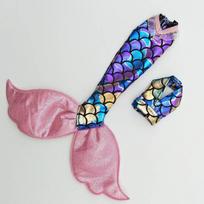 Rožiniai spalvingi undinėlės drabužiai Barbie lėlei Liemenėlė ir žuvies uodegos sijonas Suknelė 1/6 BJD lėlei Cosplay kostiumas Lėlių aksesuarai rožinė