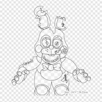 Linijinė spalvinimo knyga Five Nights At Freddy's 2 Perkeliami lipdukai ant drabužių T-shirt maišelio Šilumos perdavimo lipdukai Lyginti lipdukai white