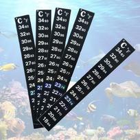 5 vnt / 10 vnt akvariumo žuvų bako juostelė, priklijuojama spalvos termometro lipdukas, lipnus dvigubas lipdukas, skirtas temperatūrai nustatyti 5Pcs