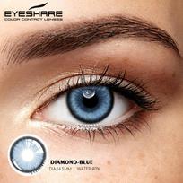 EYESHARE Natūralios spalvos lęšiai Eyes 2vnt spalvoti kontaktiniai lęšiai akims Blue Beauty kontaktiniai lęšiai Akių kasmetiniai kosmetiniai spalvoti lęšiai black