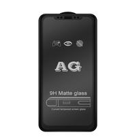 2PCS AG matinis viso dangčio 9H grūdintas stiklas, skirtas iPhone 11 Samsung S20 FE A52 A51 Xiaomi Redmi Note 10 Pro ekrano apsauginė plėvelė nuo pirštų atspaudų Huawei P Smart 2019 juoda