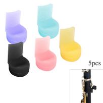 5 spalvų minkštas silikonas klarneto nykščio atramos pagalvėlė mišraus medžio pučiamojo kandiklio dangtelis Apsaugos pagalvėlės Instrumentų priedai